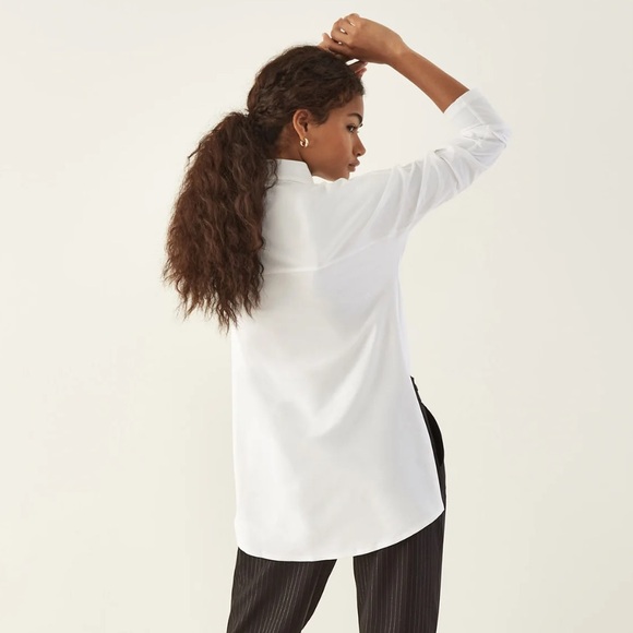 ADAY Something Borrowed Shirt in White Woman’s Large - Picture 3 of 8